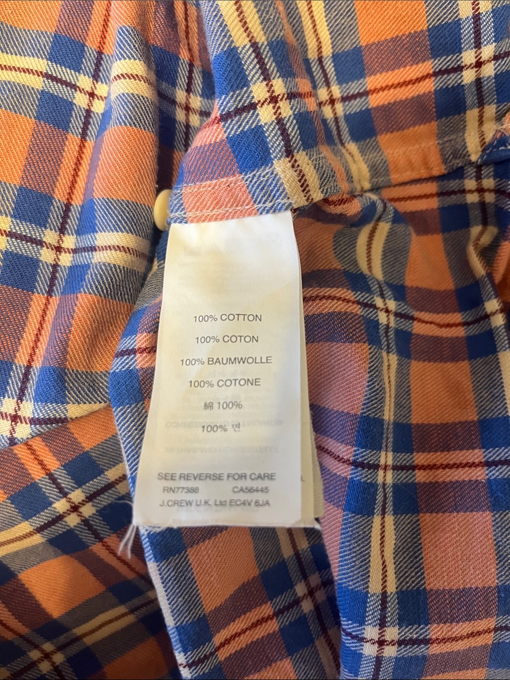 🌸2/20 J.Crew “The Boy Shirt” Pink Plaid 100% Cotton Preppy Coastal Size 4 - Picture 8 of 9